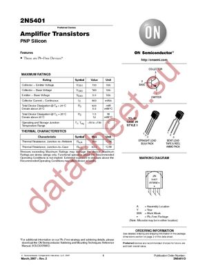 2N5401ZL1 datasheet  